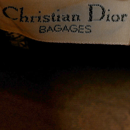 Christian Dior Monogram Canvas Boston Bag Brown