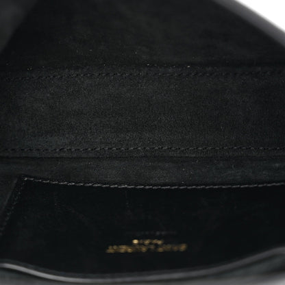 Saint Laurent Smooth Calfskin Le 5 A 7 Mini Hobo Black