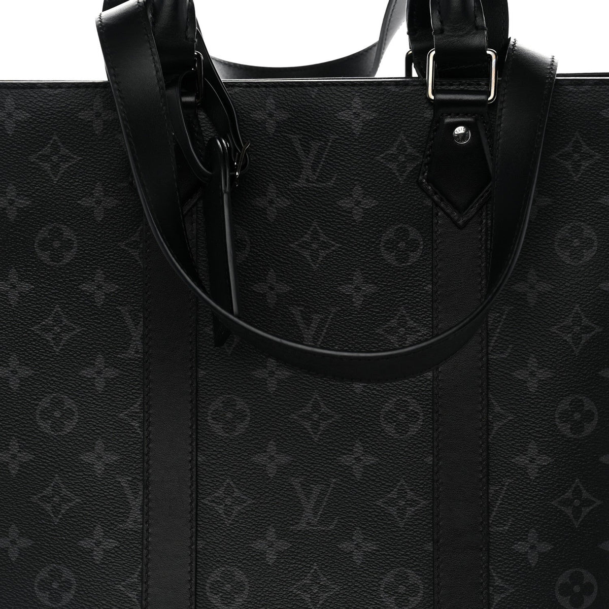 Louis Vuitton Monogram Eclipse Sac Plat 24H Black