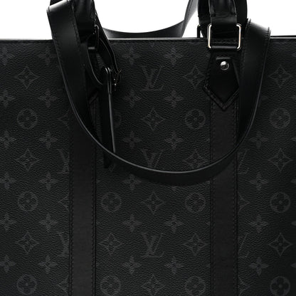 Louis Vuitton Monogram Eclipse Sac Plat 24H Black