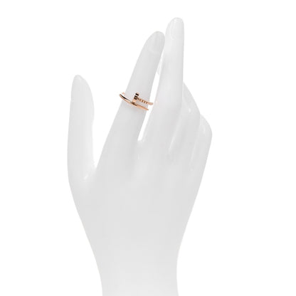 Cartier 18K Pink Gold Small Juste Un Clou Ring 50 5.25