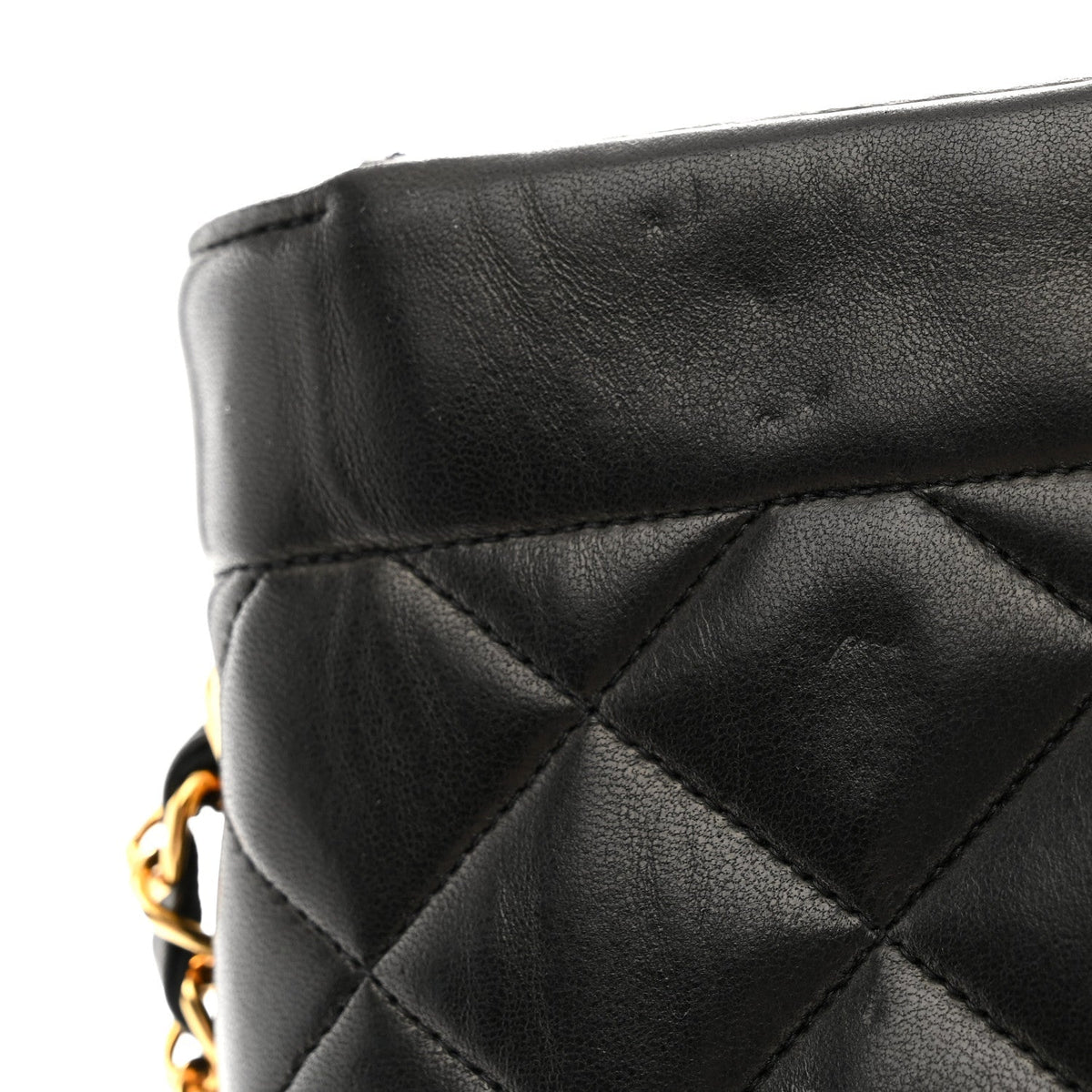 Chanel Lambskin Quilted Medium Single Flap Black 1983003