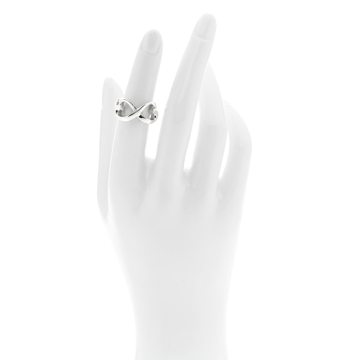 Tiffany Sterling Silver Paloma Picasso Double Loving Heart Ring