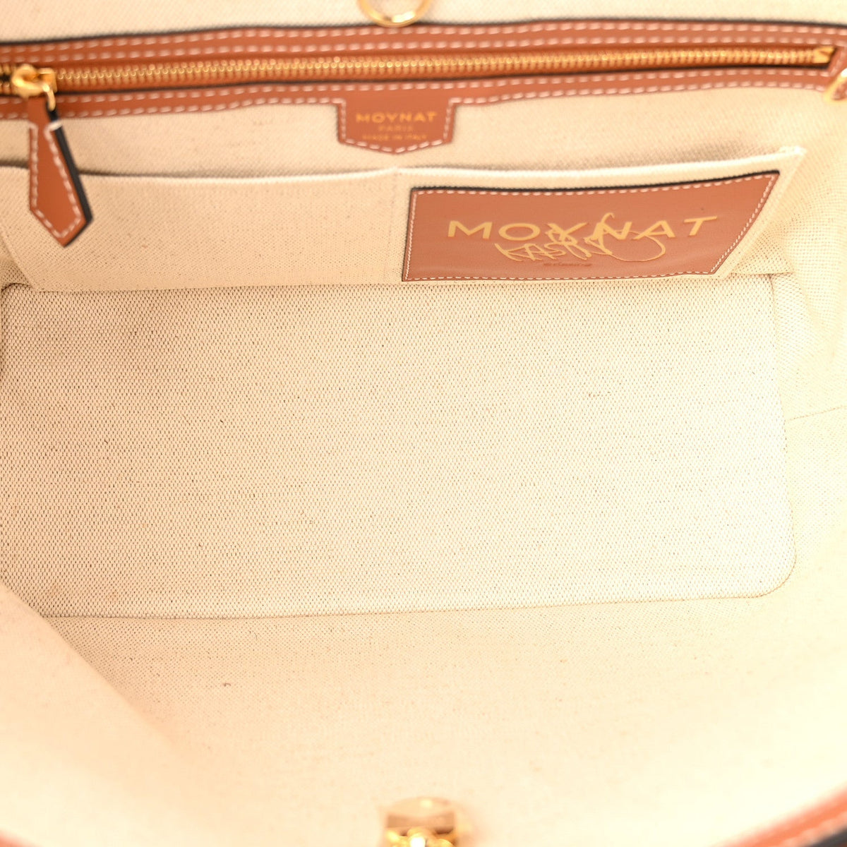 Moynat Calfskin Canvas M Labubu Tote PM Brown