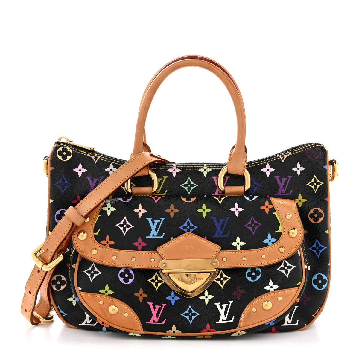 Louis Vuitton Monogram Multicolor Rita Shoulder Bag Black
