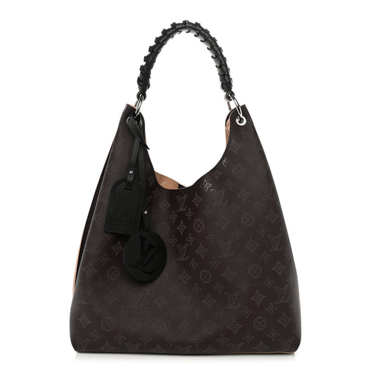 Louis Vuitton Mahina Carmel Hobo Chocolate