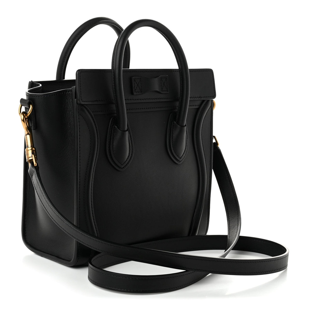 Celine Smooth Calfskin Nano Luggage Black