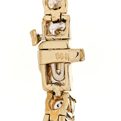 Parker & West 14K Yellow Gold Diamond 6.45ctw Tennis Bracelet