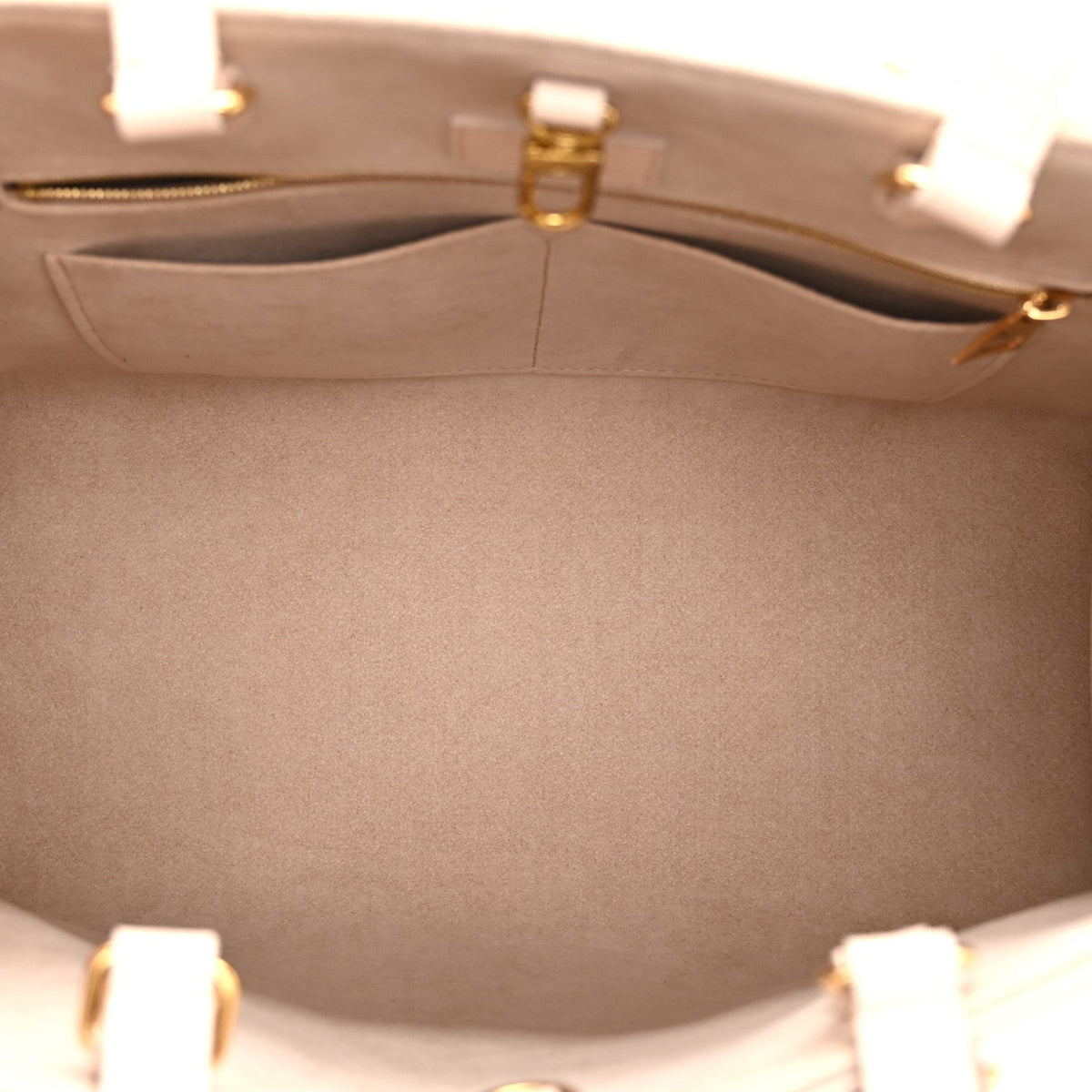 Louis Vuitton Empreinte Monogram Spring In The City Onthego MM Beige Pink Yellow