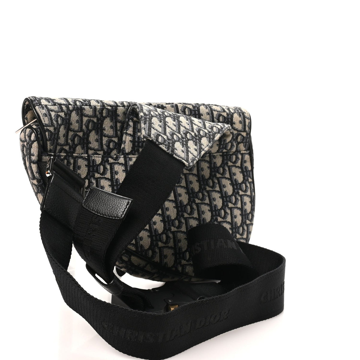 Christian Dior Oblique Men's Saddle Bag Blue