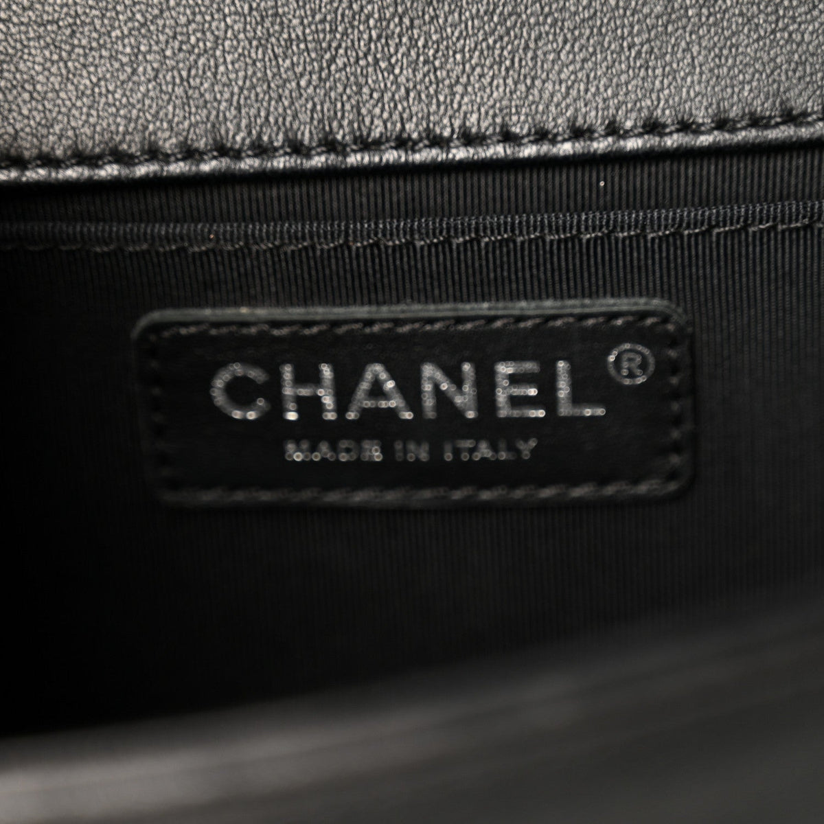 Chanel Calfskin Quilted Medium Boy Flap Black