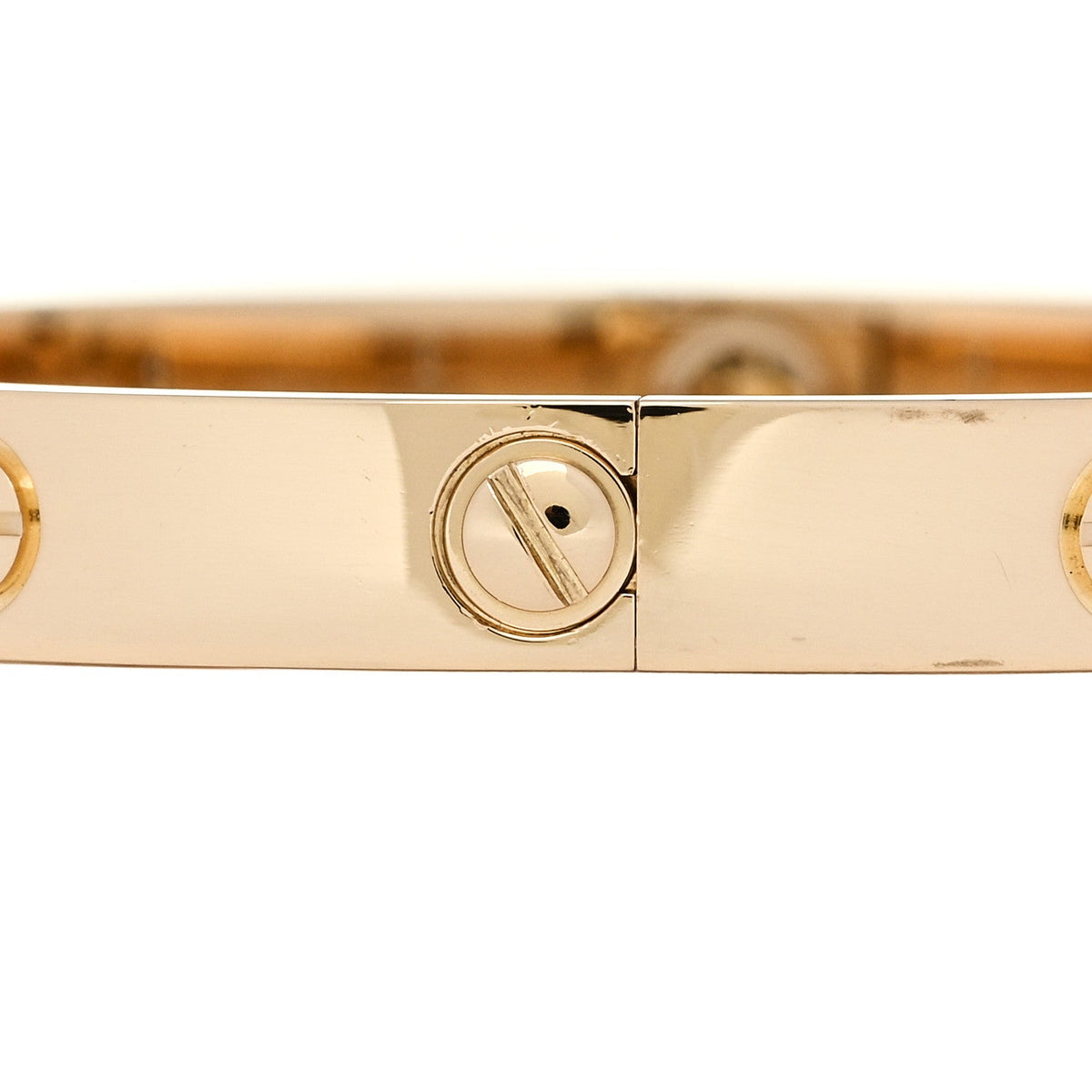 Cartier 18K Yellow Gold 4 Diamond LOVE Bracelet 16