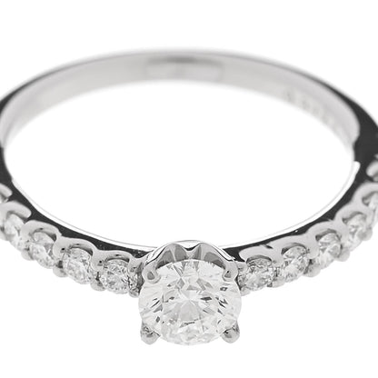 Parker & West Platinum Diamond .37ct Solitaire Ring 49 5