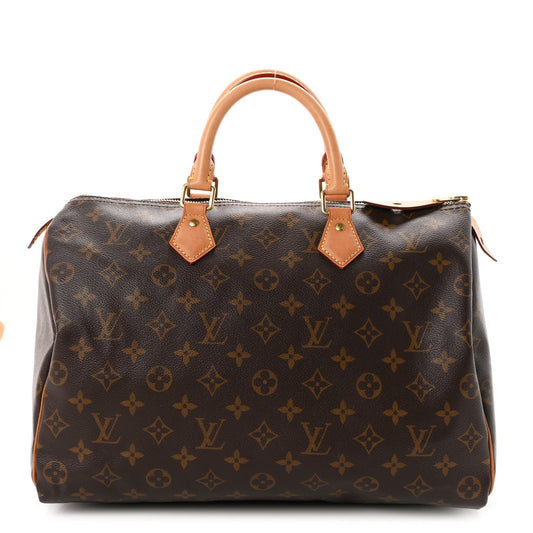 Louis Vuitton Monogram Speedy 35 Brown