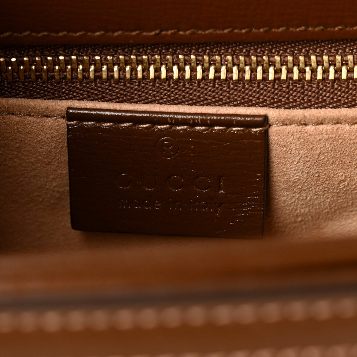 Gucci GG Supreme Horsebit 1955 Shoulder Bag Beige Brown Sugar