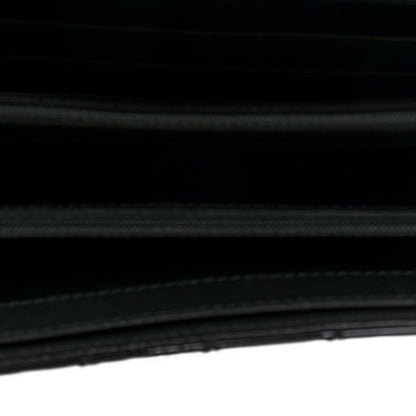 Chanel Patent Calfskin Quilted Flap Clutch With Chain Black