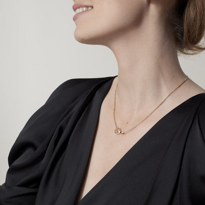 18K Gold Diamond Cartier Love Necklace