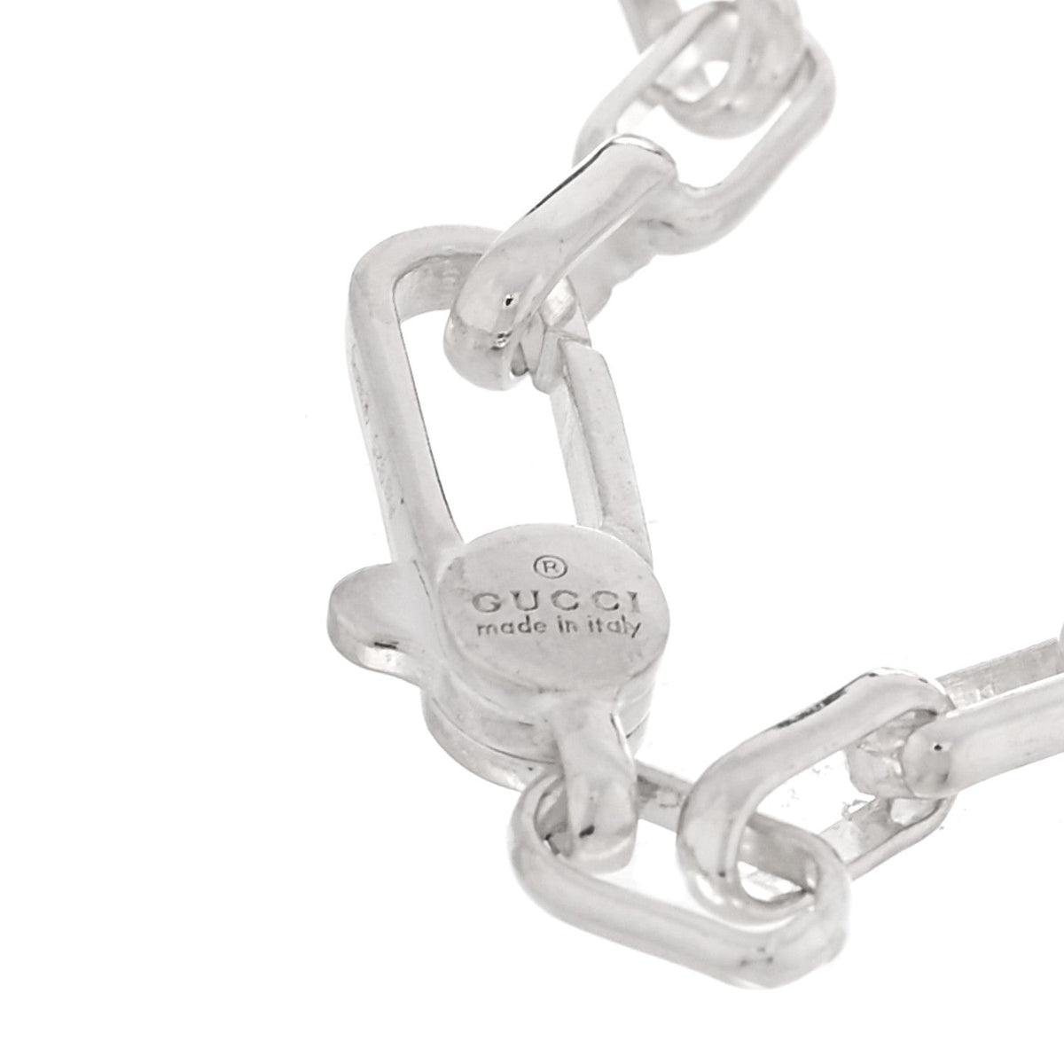 Sterling Silver Interlocking GG Bracelet