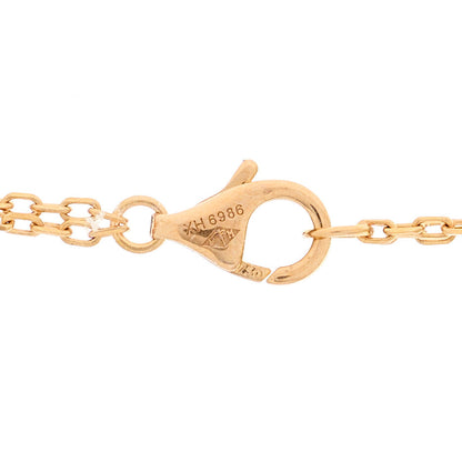 Cartier 18K Pink Gold Ceramic Diamond Three Ring LOVE Pendant Necklace