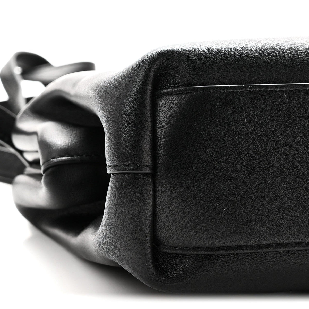 Bottega Veneta Calfskin Small The Point Triangle Bag Black