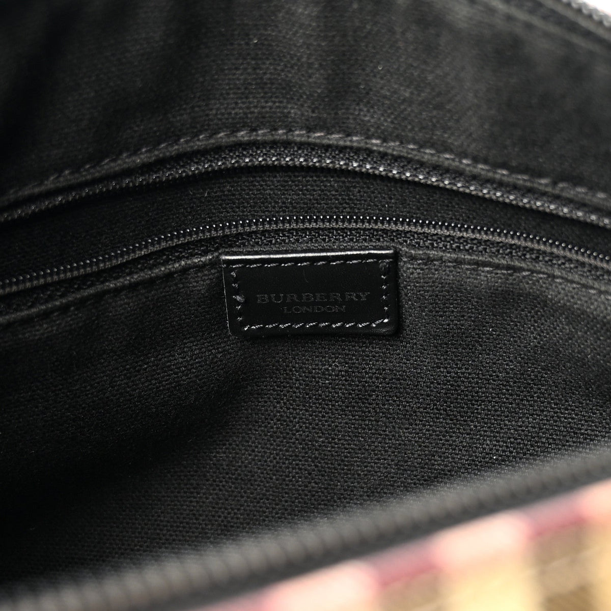 Burberry House Nova Check Barrel Bag Black