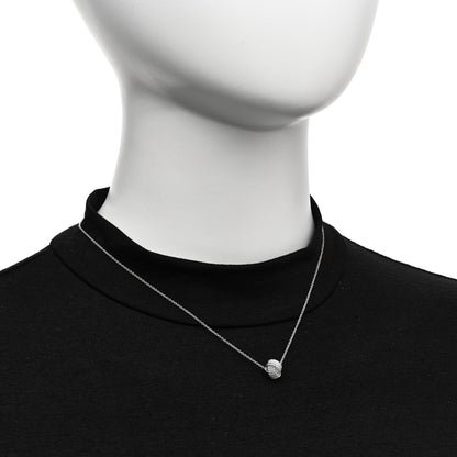 Tiffany Sterling Silver Twist Knot Pendant Necklace 40.6cm