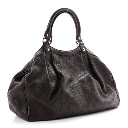 Gucci Guccissima Medium Sukey Tote Chocolate 1987818