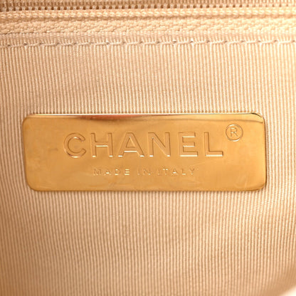 Chanel Goatskin Quilted Medium 19 Flap Bag White