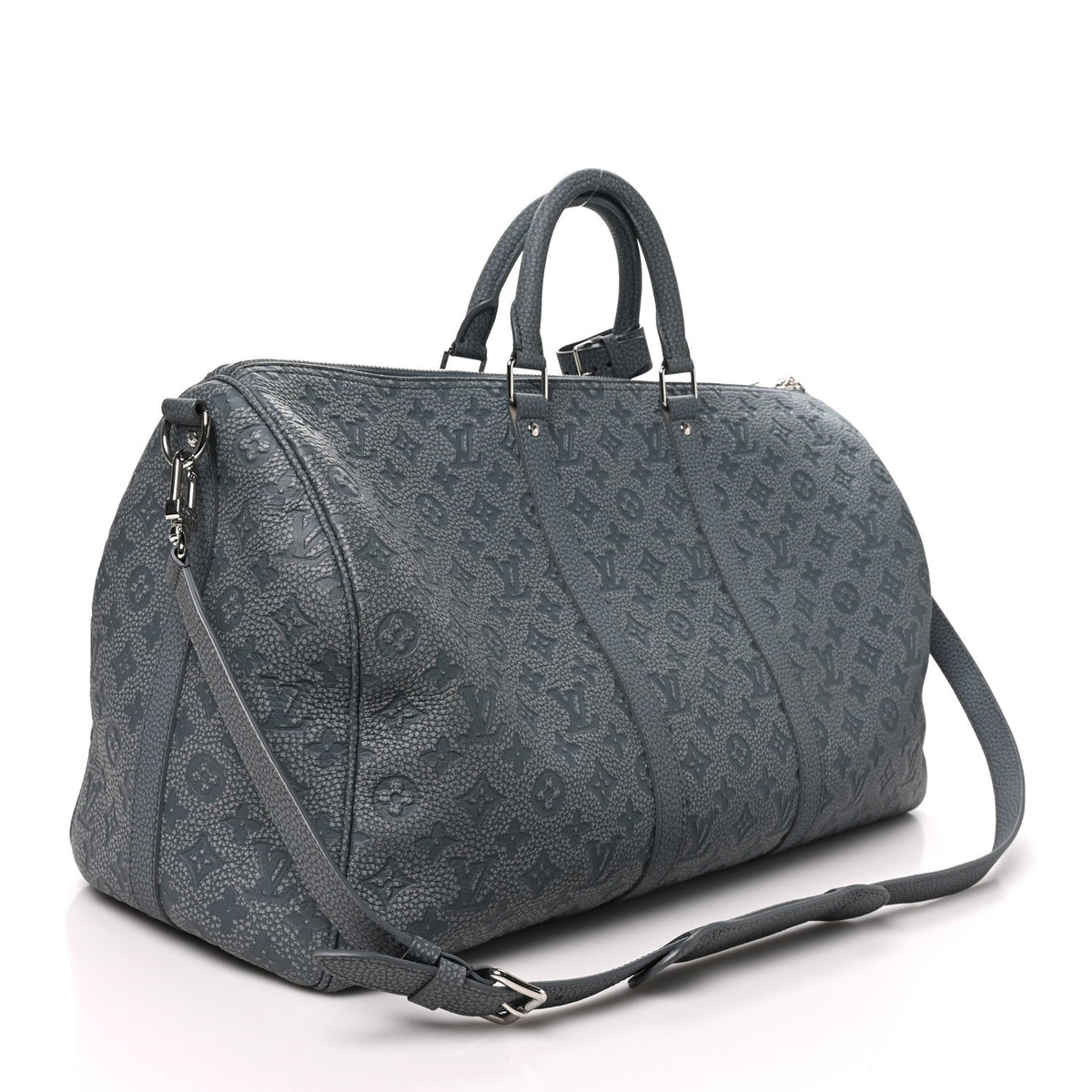 Louis Vuitton Taurillon Monogram Climbing Keepall Bandouliere 50 Granite
