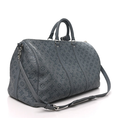 Louis Vuitton Taurillon Monogram Climbing Keepall Bandouliere 50 Granite