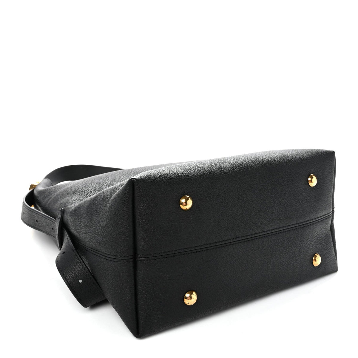 Louis Vuitton Grained Calfskin Low Key Hobo MM Black