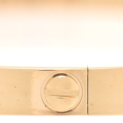 Cartier 18K Yellow Gold Small LOVE Bracelet 15