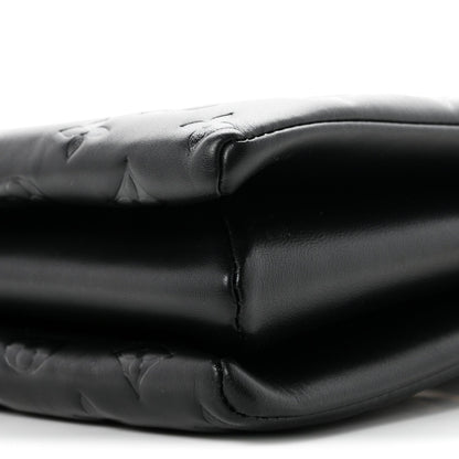 Louis Vuitton Lambskin Embossed Monogram Coussin MM Bag Black 1977732