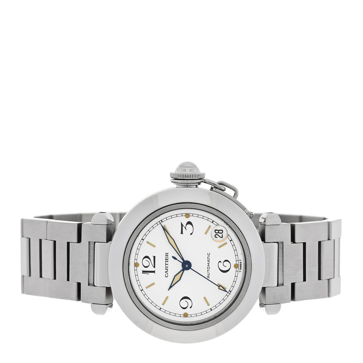 Cartier Stainless Steel 35mm Pasha C Watch White