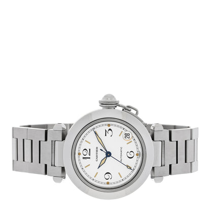 Cartier Stainless Steel 35mm Pasha C Watch White