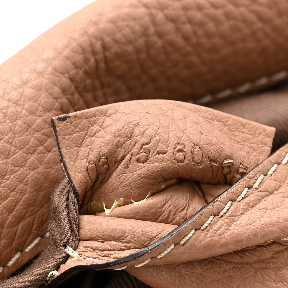 Chloe Calfskin Mini Marcie Round Crossbody Bag Nut