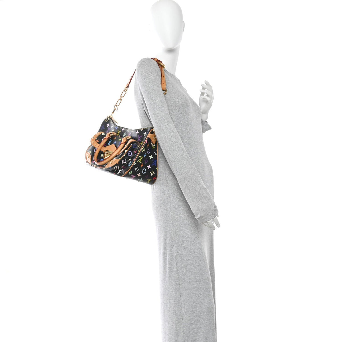 Louis Vuitton Monogram Multicolor Rita Shoulder Bag Black