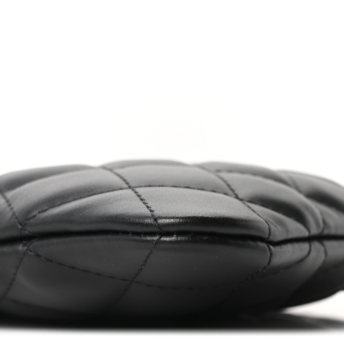 Chanel Lambskin Quilted Uniform Crossbody Bag Black