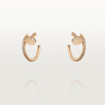 18K Gold Diamonds Cartier Juste un Clou Earrings