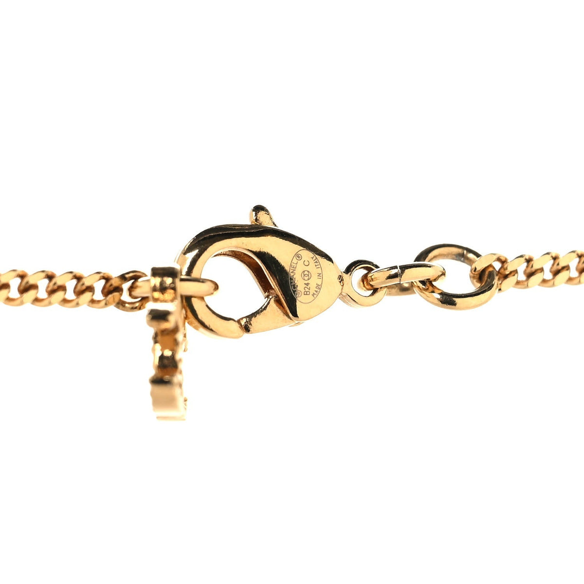 Chanel CC Sneaker Motif Necklace Gold