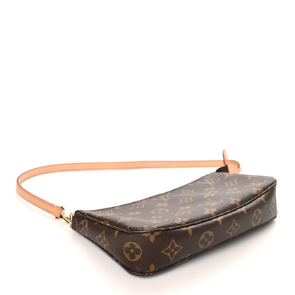 Louis Vuitton Monogram Coated Canvas Pochette Accessories NM Brown