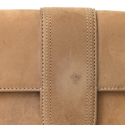 Jacquemus Nubuck Le Grand Bambino Shoulder Bag Dark Beige