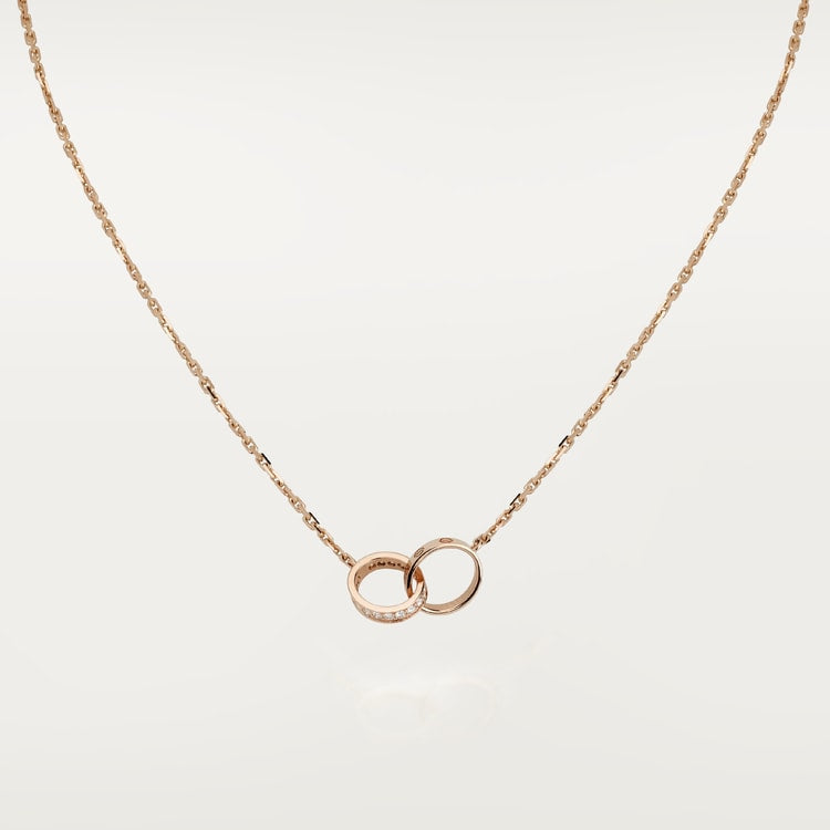 18K Gold Diamond Cartier Love Necklace