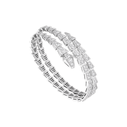 18K Gold Diamonds BVLGARI Serpenti Viper Bracelet