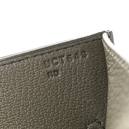 Hermes Evercolor Evergrain Barenia Kelly Depeches 36 Briefcase Vert De Gris