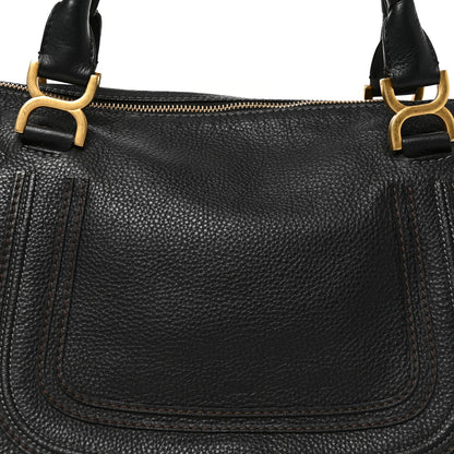 Chloe Calfskin Large Marcie Satchel Black
