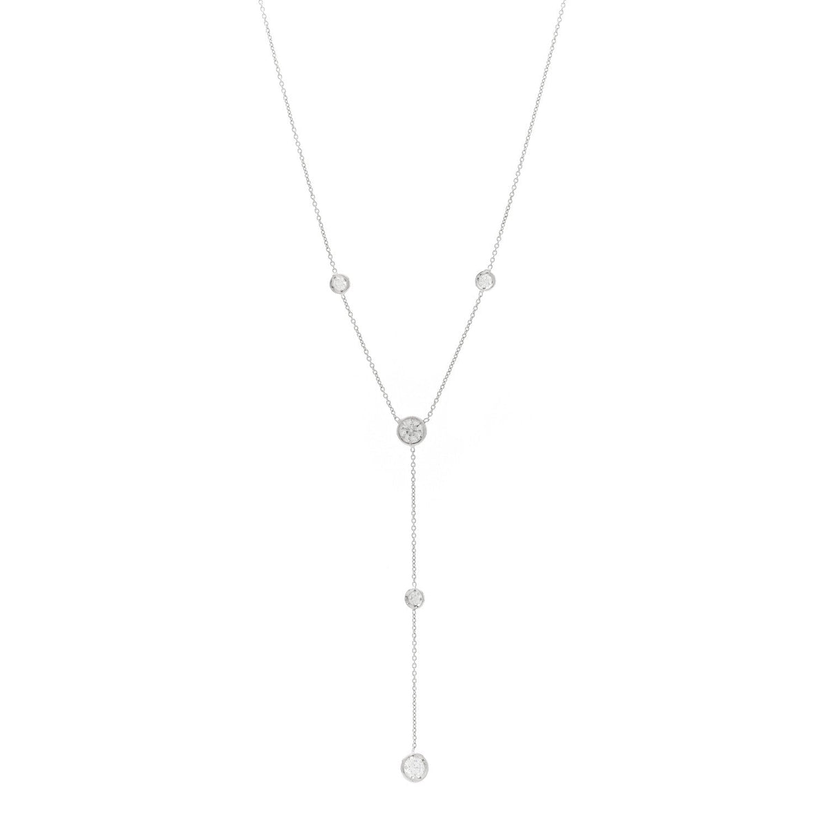 Roberto Coin 18K Yellow Gold Diamond Diamonds by the Inch Y Necklace 40.6cm