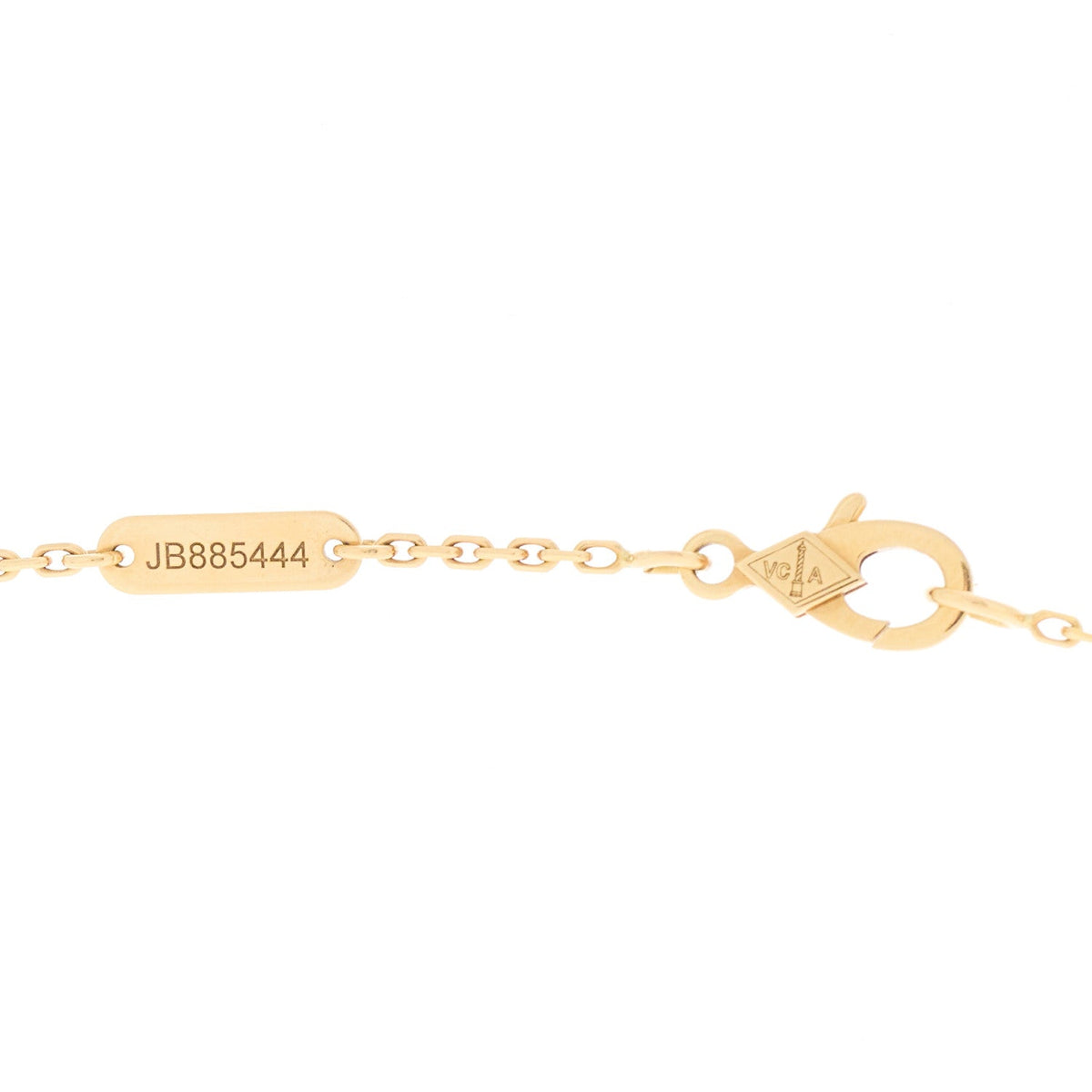 Van Cleef & Arpels 18K Yellow Gold Mother of Pearl Vintage Alhambra Pendant Necklace