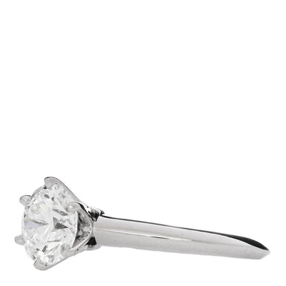 Tiffany Platinum Diamond 1.62ct Solitaire Engagement Ring 54 7