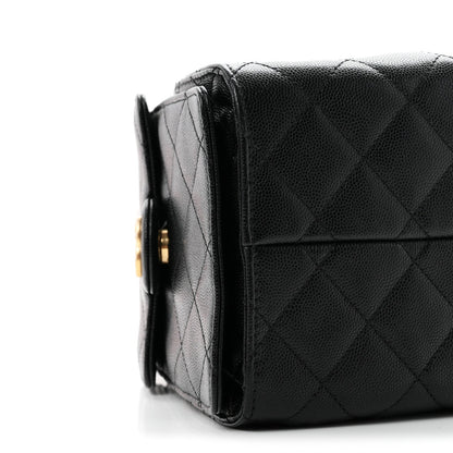 Chanel Caviar Quilted Small 25 Handbag Black 1980412